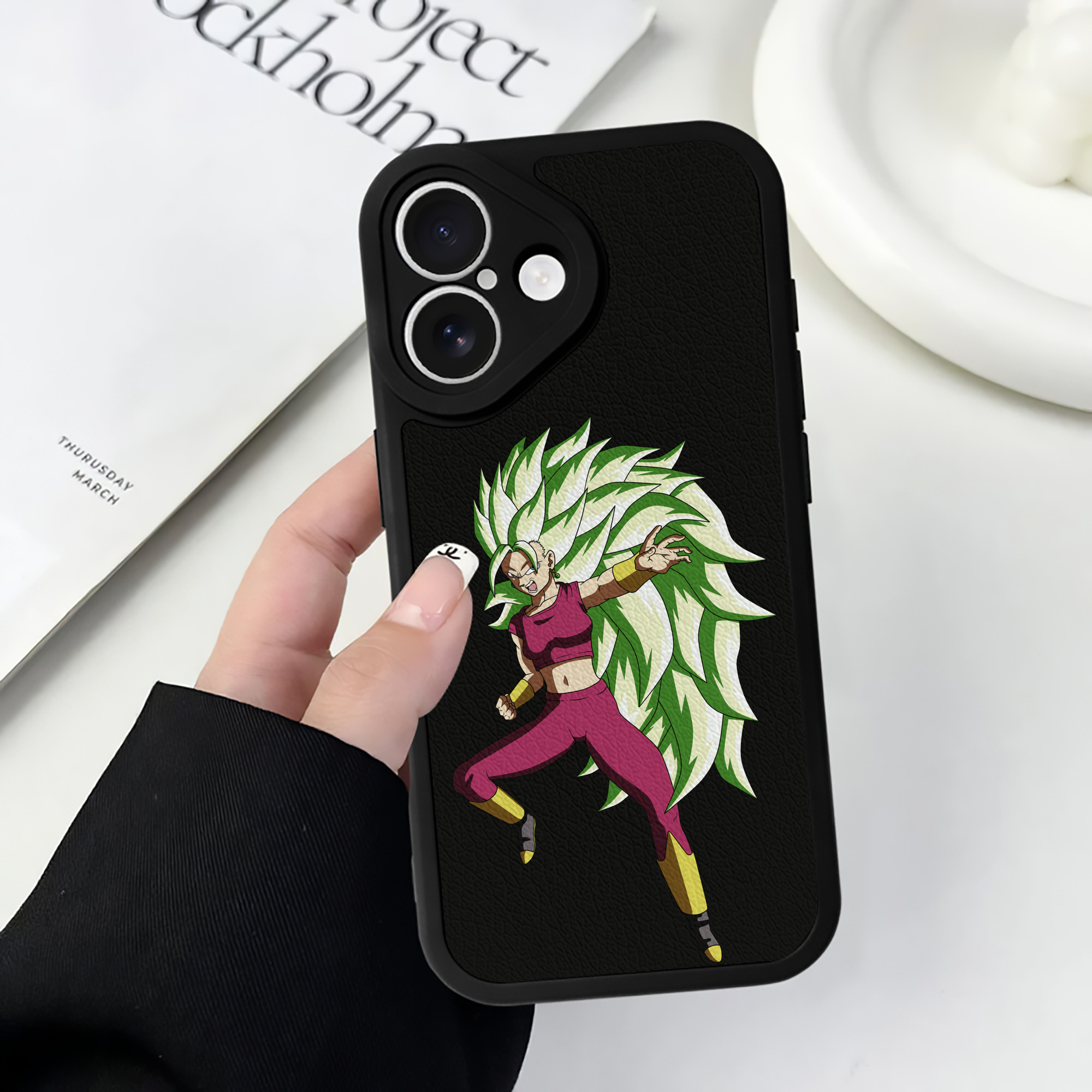 （画像用） ドラゴンボール DRAGON BALL 【iPhone 16シリーズ対応】シリコンスマホケース（レザー調） 材質：シリコン